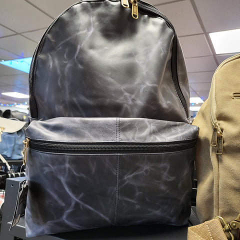 Distressed Leather Backpack