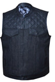 Paisley Denim/Leather Vest 6676.00