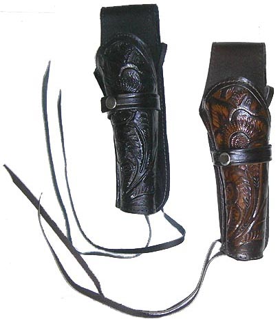 Left Tooled Leather Pistol Holster SL309/L