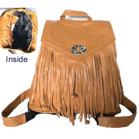 Fringe Leather Backpack SL608