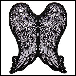 Ornate Angel Wings-9" X 12"