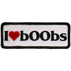 I Heart Boobs-4" X 2"