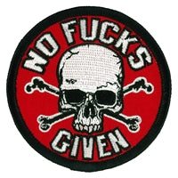 No Fucks w/Skull - 3" X 3"