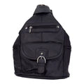 6 Pocket Leather Backpack Purse BPA1011