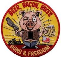 Beer Bacon Bikes Guns-4'' X 4"