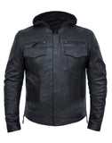 Men's Lambskin Hoody Jacket 6905