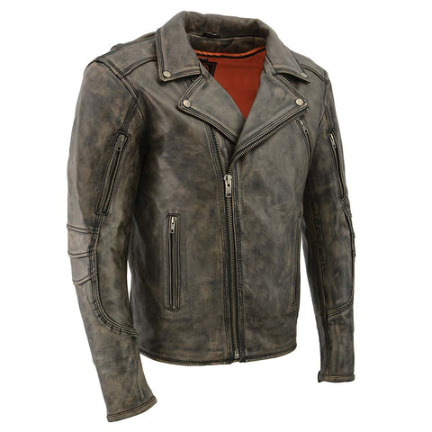 Classic Beltless Leather Jacket MLM1515