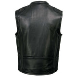 Men's Cool-Tec Leather Vest/Stand-Up Collar  MLM3502