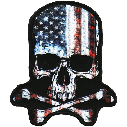 Camo Flag Skull 4" X 4"