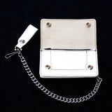 6" Biker Wallet-White